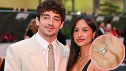 F1法拉利男神Charles Lecler求婚成功 女友Alexandra Saint Mleux戴上逾5克拉訂婚鑽戒