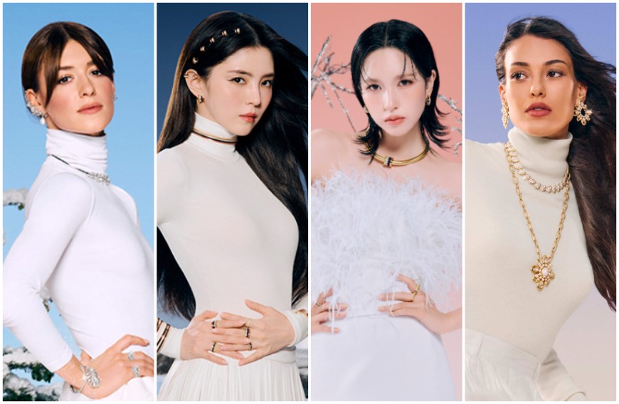 圣诞冬日派对造型示范 Boucheron宝诗龙经典系列戒指、耳环与项链增添满满仙气