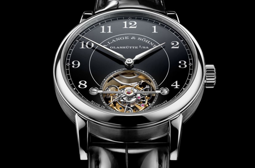 德系古典的极致！朗格铂金1815陀飞轮用高温打造近乎无瑕的黑色珐琅面