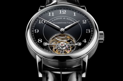 德系古典的极致！朗格铂金1815陀飞轮用高温打造近乎无瑕的黑色珐琅面