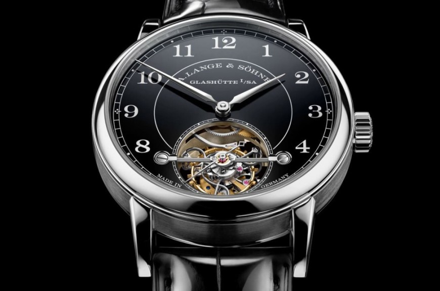 德系古典的极致！朗格铂金1815陀飞轮用高温打造近乎无瑕的黑色珐琅面