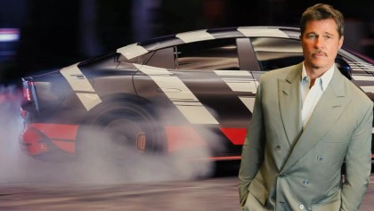 地表最帅阵容！AMG全球代言人布莱德彼特 × F1 男神 George Russell 火力全开演出好莱坞特技秀