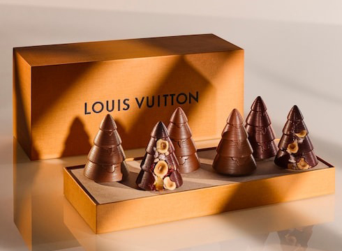 圣诞交换礼物惊喜推荐 「路易威登 × Maxime Frédéric」树干蛋糕、LV巧克力奢华登场