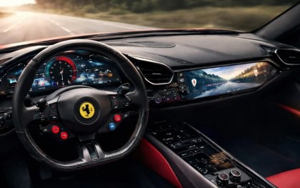 Ferrari下個世代的祕密武器 三星OLED螢幕重塑法拉利座艙美學