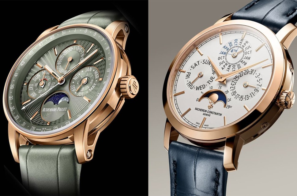 打破厚重印象！薄型萬年曆推薦：愛彼專利錶冠調校對決江詩丹頓1120 QP機芯