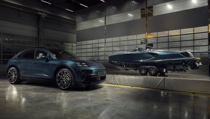 保时捷纯电发威 Porsche Macan Turbo Concept Lago亮相 「兄弟款」电动运动游艇抢先上市