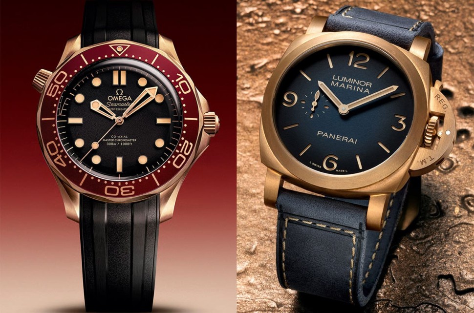 OMEGA海馬 vs 沛納海Luminor銅錶評比 要「不變色黑科技」還是「專屬歲月銅綠」？