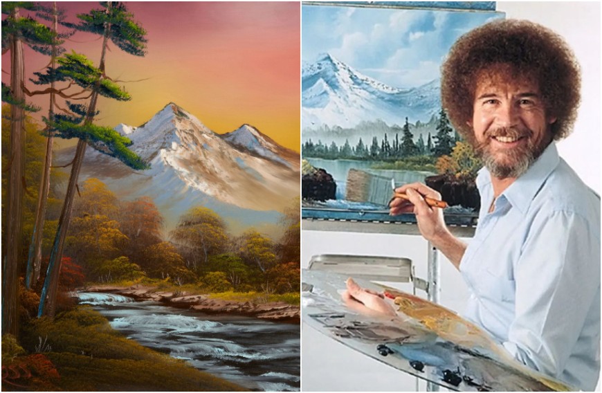 Bob Ross「快樂小樹」真跡溢價成交 定義當代「情懷收藏」新趨勢