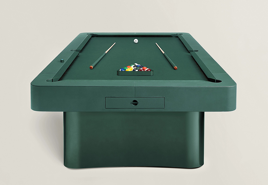 私人娱乐室的艺术焦点 Hermès 爱马仕顶级美式撞球檯