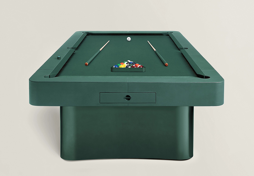 私人娛樂室的藝術焦點 Hermès 愛馬仕頂級美式撞球檯