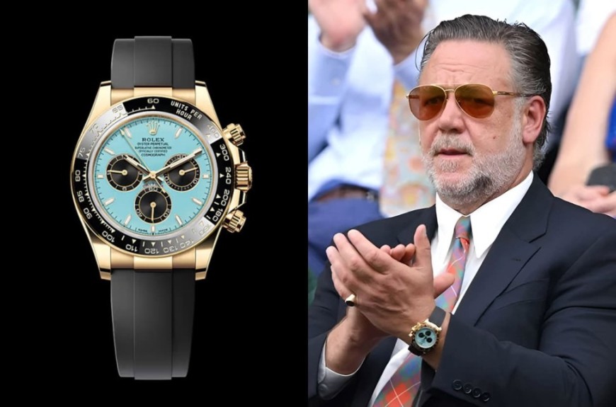 影帝羅素克洛手錶收藏公開！勞力士、歐米茄、帝舵全入列，盤點他的南半球夏日7款愛錶