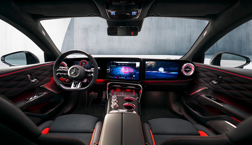 宾士性能司令舱现身 Mercedes-AMG GT 4-Door Coupé 内装全球首演