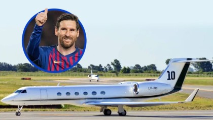 名人座駕 Messi梅西私人飛機全公開 階梯竟刻有全家人名字！