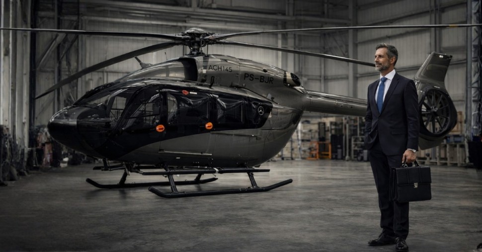 巴西富豪豪擲4.5億搶下全球首架「雲端邁巴赫」！空中巴士Ｘ賓士ACH145 Mercedes-Benz Edition飛越聖保羅