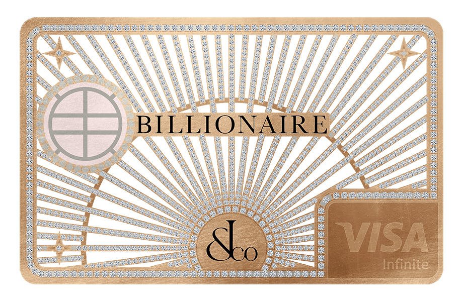 史上最浮夸信用卡！开箱全球限量18K金镶钻「亿万富翁卡」