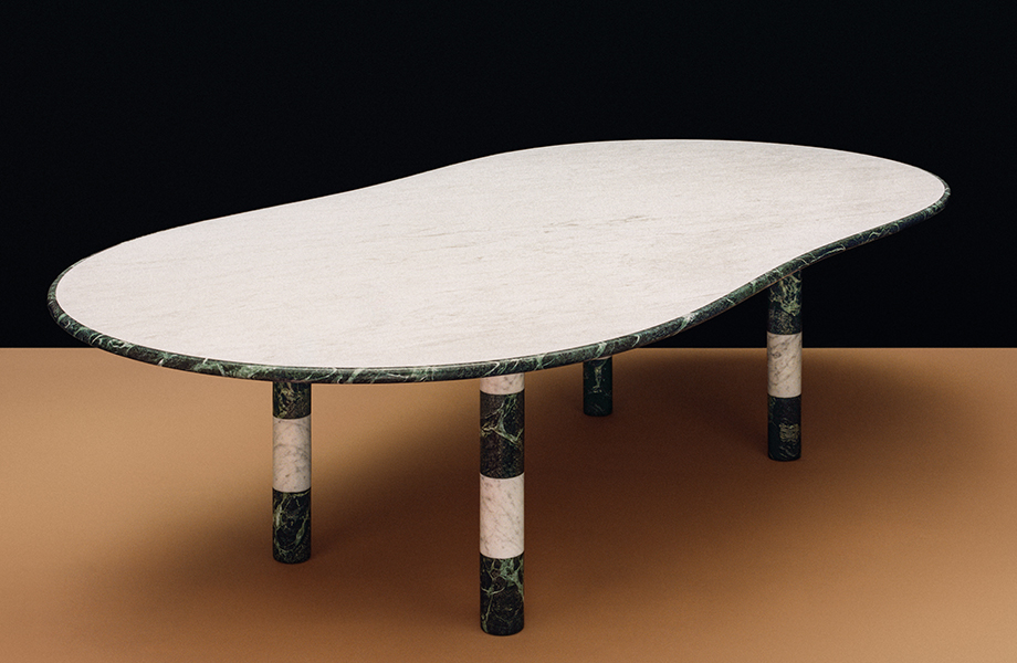 米蘭看見Hermès賽馬場動感 愛馬仕2026家居系列「Stadium d'Hermès大理石桌」雕琢皮革靈魂